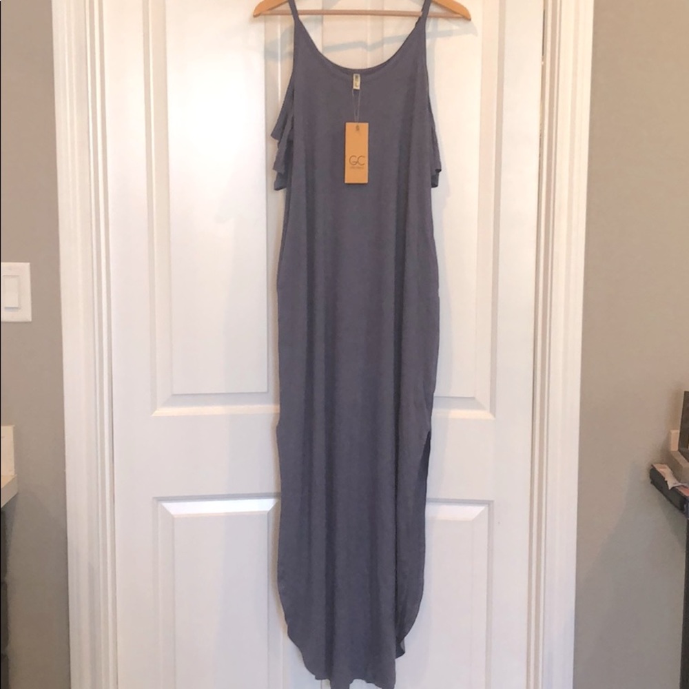 Purple maxi dress